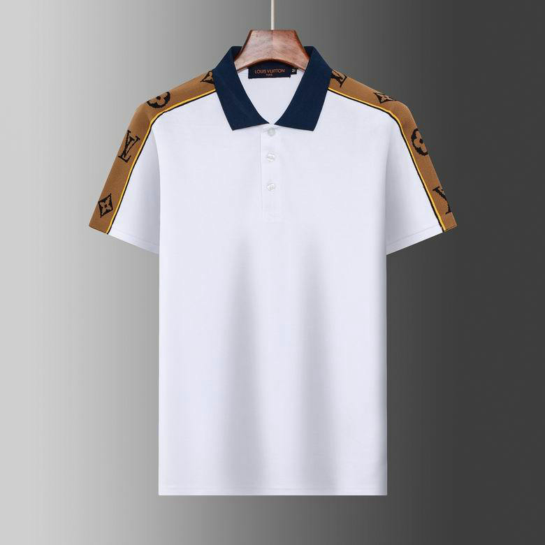 Wholesale Cheap Replica Louis Vuitton Short Sleeve Lapel T Shirts for Sale