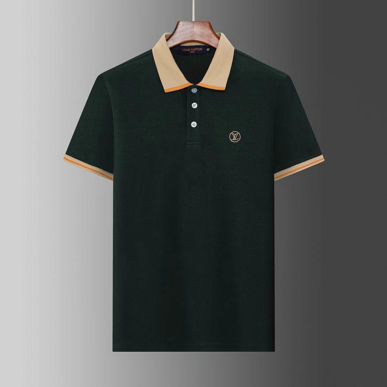 Wholesale Cheap Replica Louis Vuitton Short Sleeve Lapel T Shirts for Sale