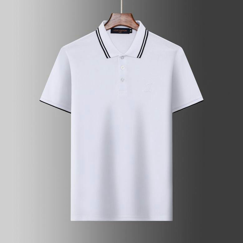 Wholesale Cheap Replica Louis Vuitton Short Sleeve Lapel T Shirts for Sale