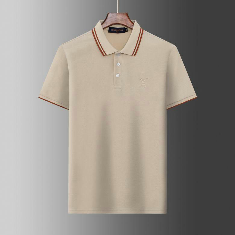 Wholesale Cheap Replica Louis Vuitton Short Sleeve Lapel T Shirts for Sale