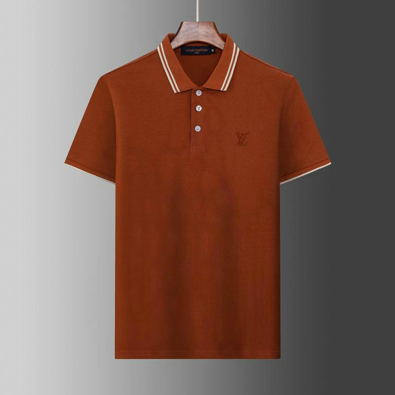 Wholesale Cheap Replica Louis Vuitton Short Sleeve Lapel T Shirts for Sale