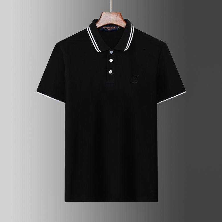 Wholesale Cheap Replica Louis Vuitton Short Sleeve Lapel T Shirts for Sale