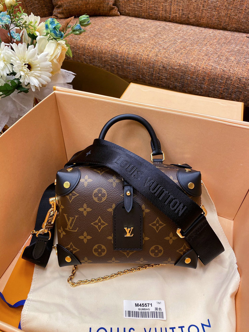 Wholesale Cheap Louis Vuitton Petite Malle Souple Monogram Shoulder bags for Sale