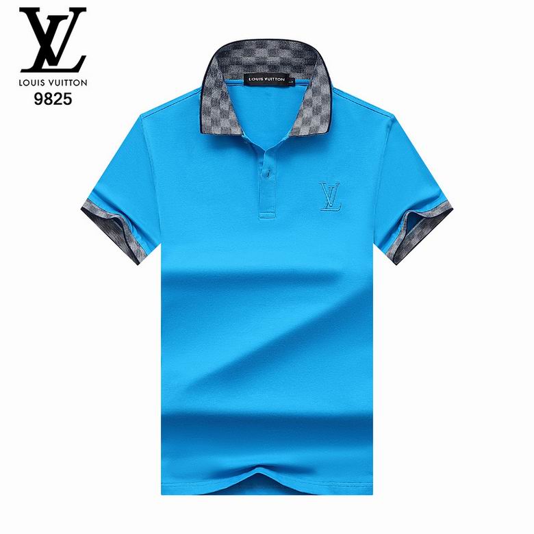 Wholesale Cheap LV Polo Short Sleeve Lapel T Shirts for Sale