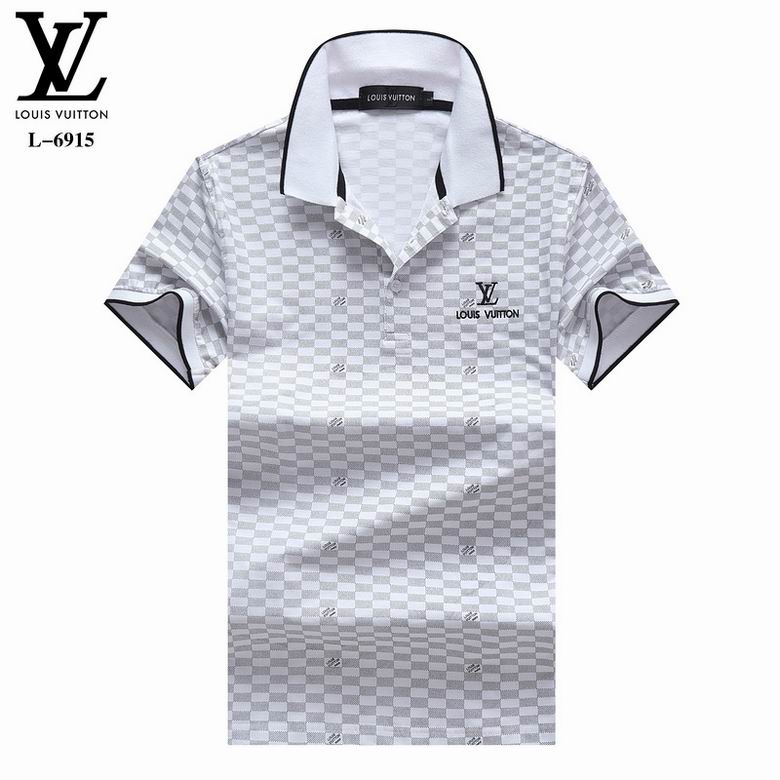 Wholesale Cheap LV Polo Short Sleeve Lapel T Shirts for Sale