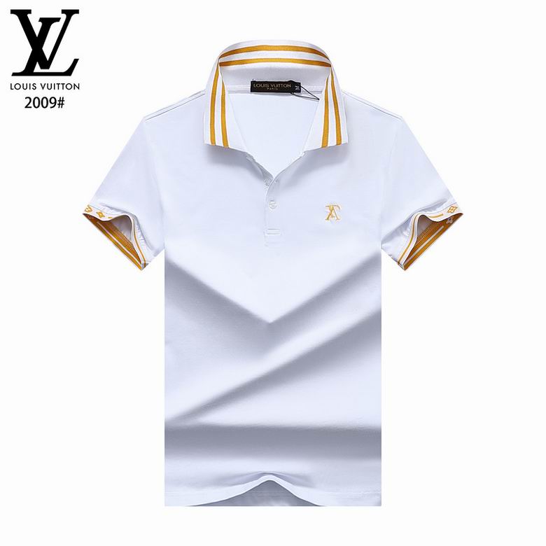 Wholesale Cheap LV Polo Short Sleeve Lapel T Shirts for Sale