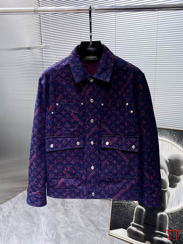 Wholesale High-quality Fashion LV Replica Designer Denim Jackets for sale
