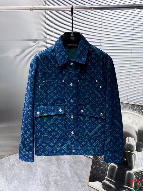Wholesale High-quality Fashion LV Replica Designer Denim Jackets for sale