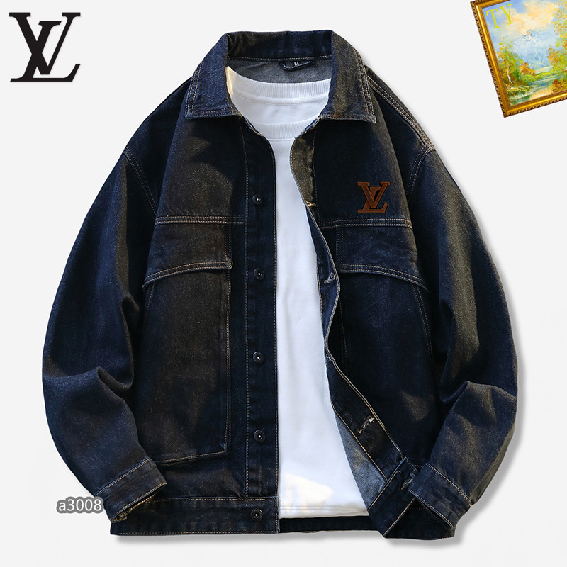 Wholesale High-quality Fashion LV Replica Designer Denim Jackets for sale
