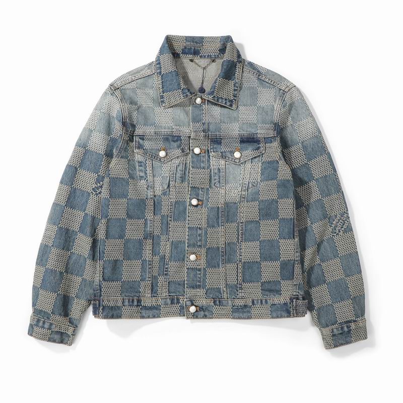 Wholesale High-quality Fashion LV Replica Designer Denim Jackets for sale