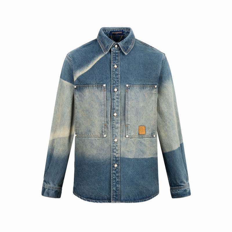 Wholesale High-quality Fashion LV Replica Designer Denim Jackets for sale