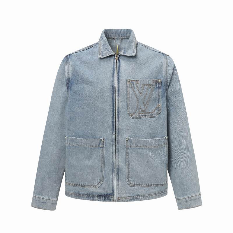 Wholesale High-quality Fashion LV Replica Designer Denim Jackets for sale