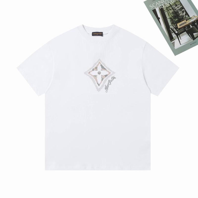 Wholesale High-quality Cheap LV Men's Short Sleeve Replica Designer T Shirts for sale