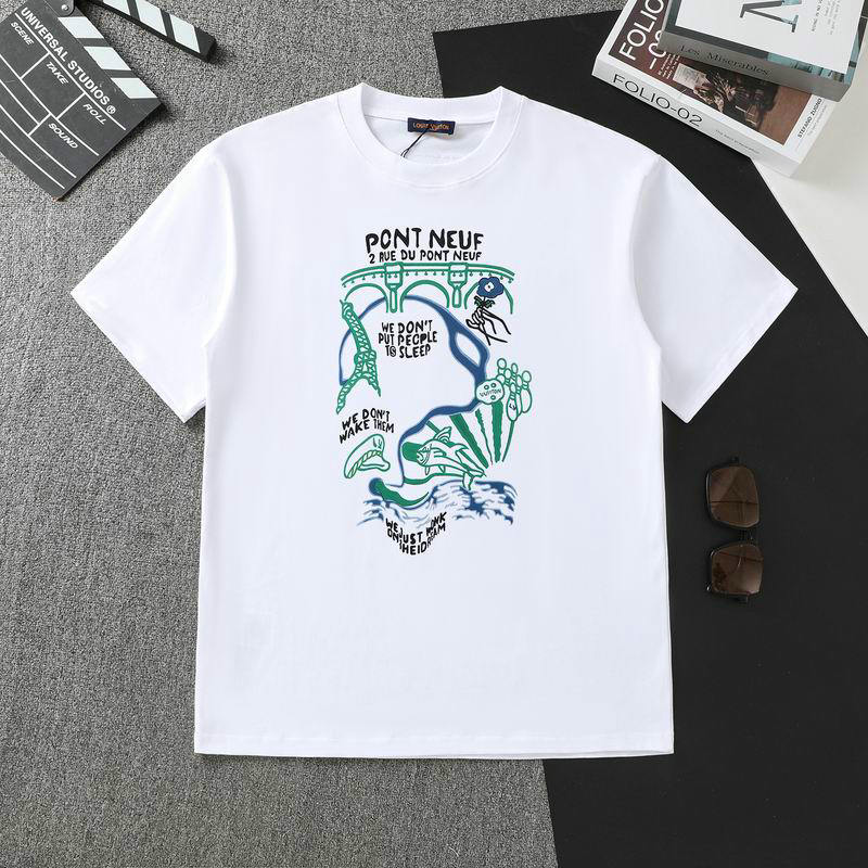 Wholesale Cheap High Quality women L.ouis Vuitton Replica Designer T shirts for Sale