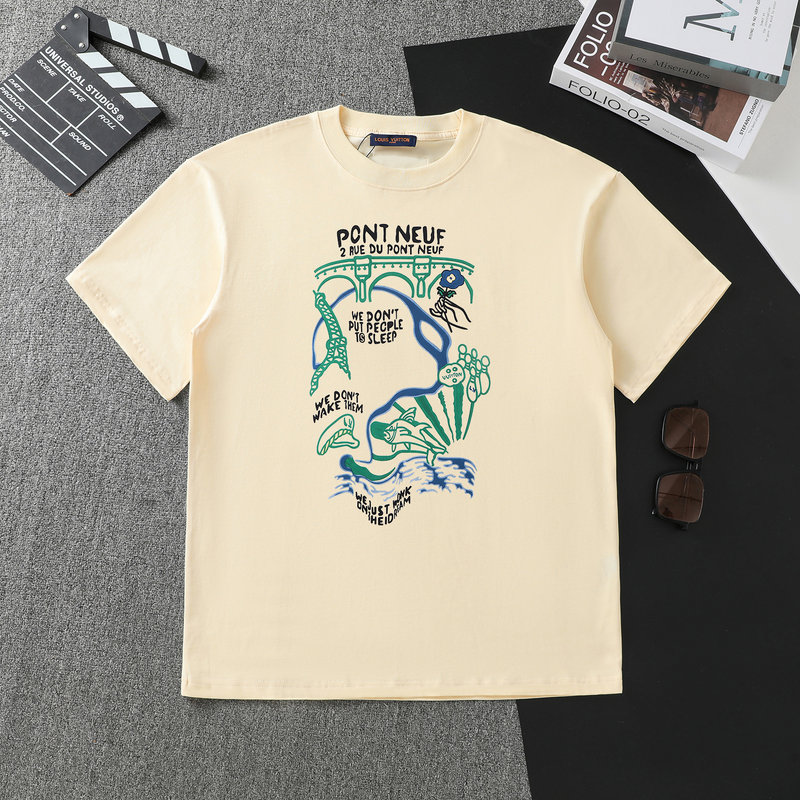 Wholesale Cheap High Quality women L.ouis Vuitton Replica Designer T shirts for Sale