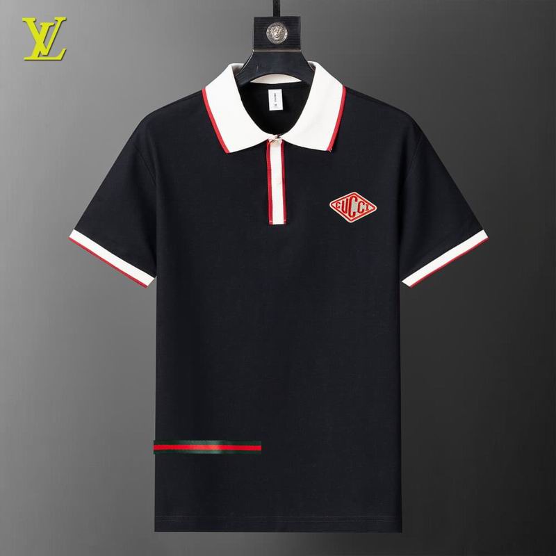 Wholesale High-quality Cheap LV Short Sleeve Lapel Replica Designer T Shirts for sale