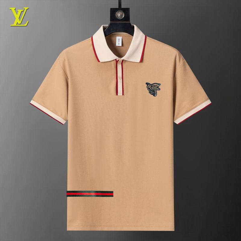 Wholesale High-quality Cheap LV Short Sleeve Lapel Replica Designer T Shirts for sale