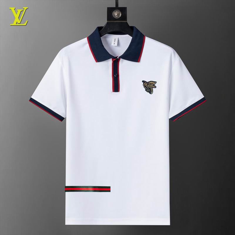 Wholesale High-quality Cheap LV Short Sleeve Lapel Replica Designer T Shirts for sale