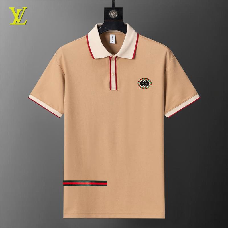 Wholesale High-quality Cheap LV Short Sleeve Lapel Replica Designer T Shirts for sale