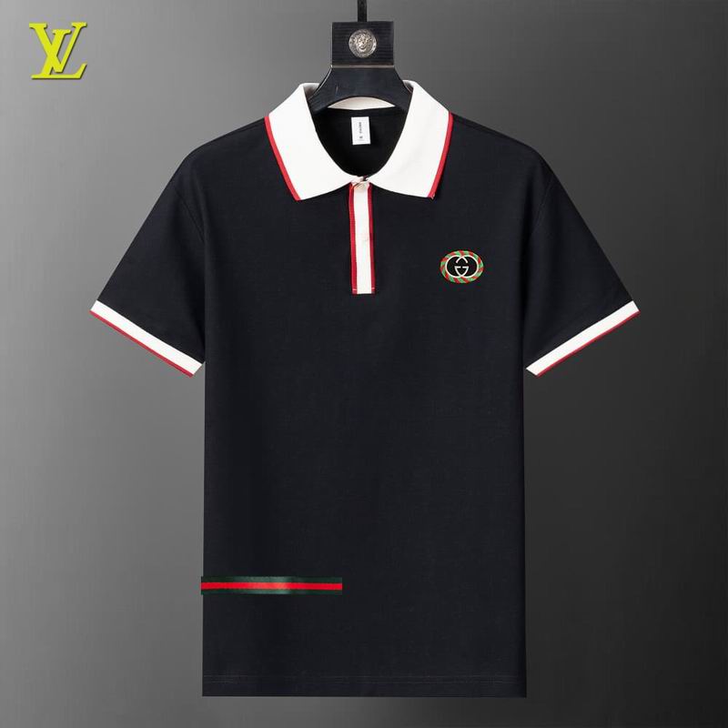 Wholesale High-quality Cheap LV Short Sleeve Lapel Replica Designer T Shirts for sale