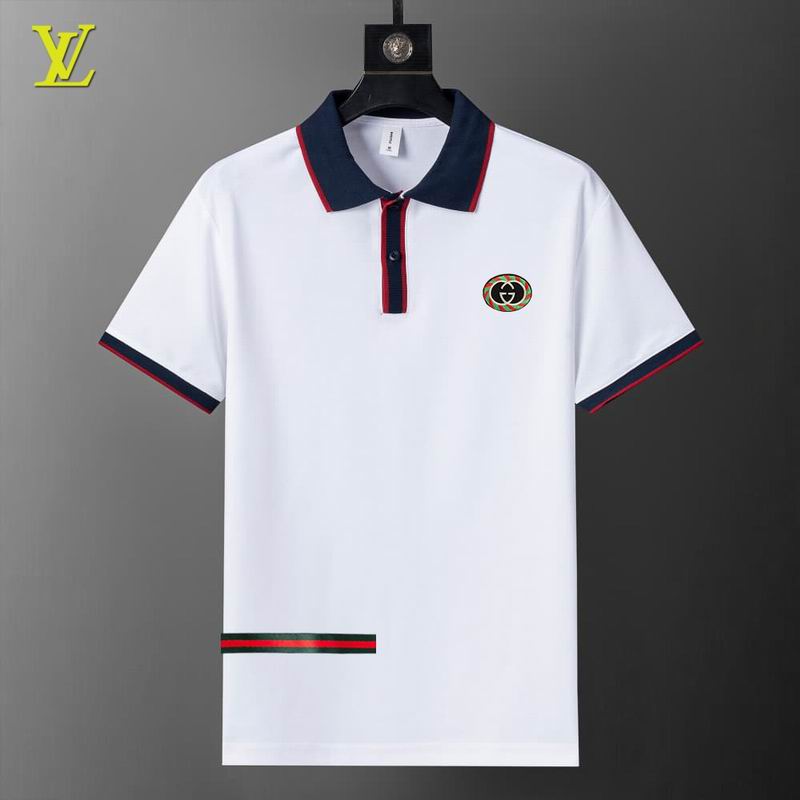 Wholesale High-quality Cheap LV Short Sleeve Lapel Replica Designer T Shirts for sale