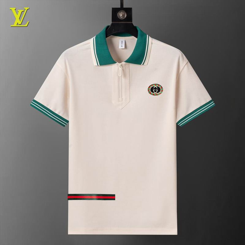 Wholesale High-quality Cheap LV Short Sleeve Lapel Replica Designer T Shirts for sale