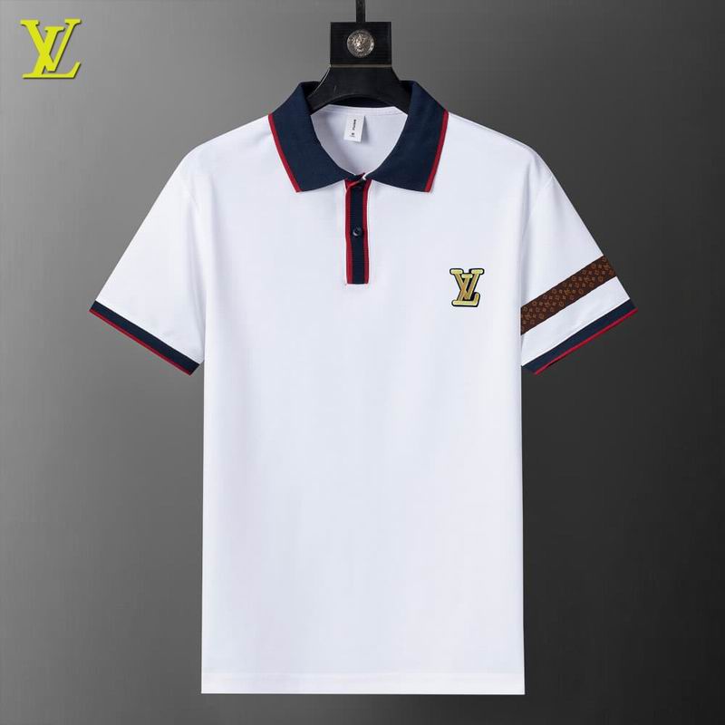 Wholesale High-quality Cheap LV Short Sleeve Lapel Replica Designer T Shirts for sale