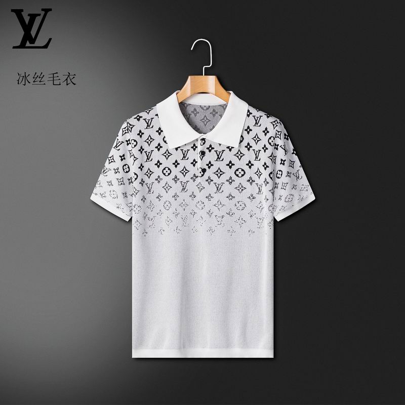 Wholesale High-quality Cheap LV Short Sleeve Lapel Replica Designer T Shirts for sale