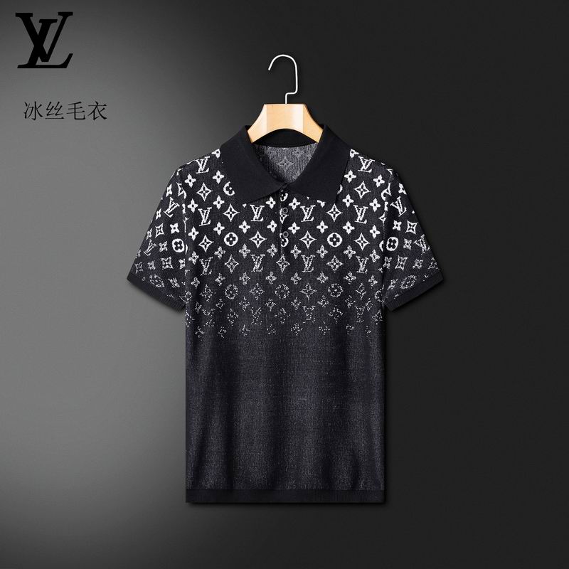 Wholesale High-quality Cheap LV Short Sleeve Lapel Replica Designer T Shirts for sale