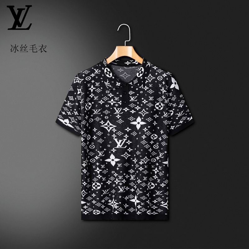 Wholesale High-quality Cheap LV Short Sleeve Lapel Replica Designer T Shirts for sale