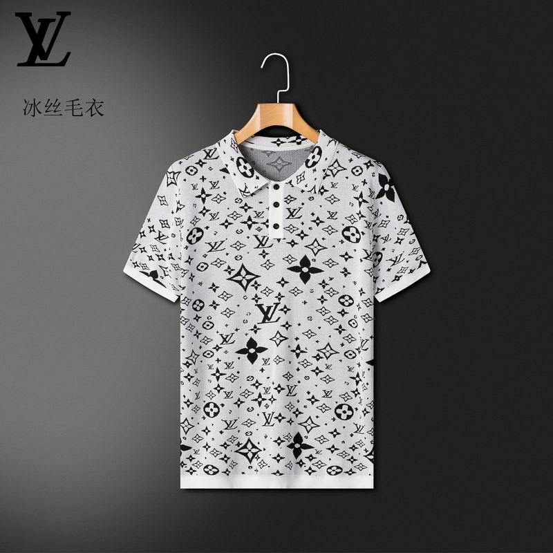 Wholesale High-quality Cheap LV Short Sleeve Lapel Replica Designer T Shirts for sale