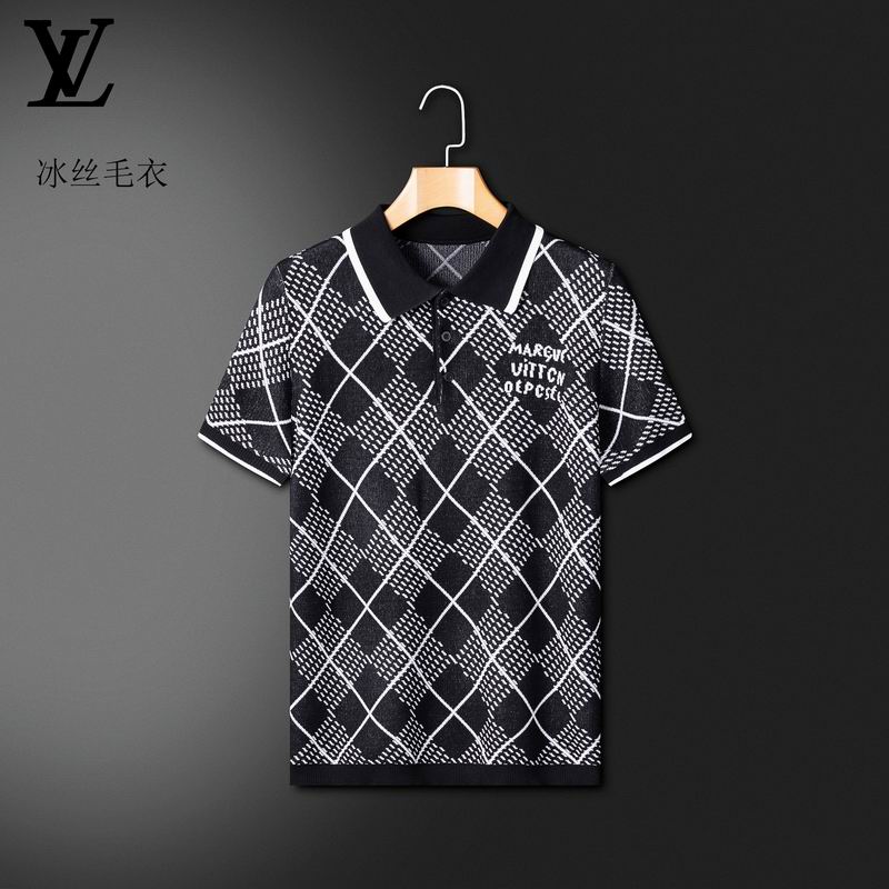 Wholesale High-quality Cheap LV Short Sleeve Lapel Replica Designer T Shirts for sale