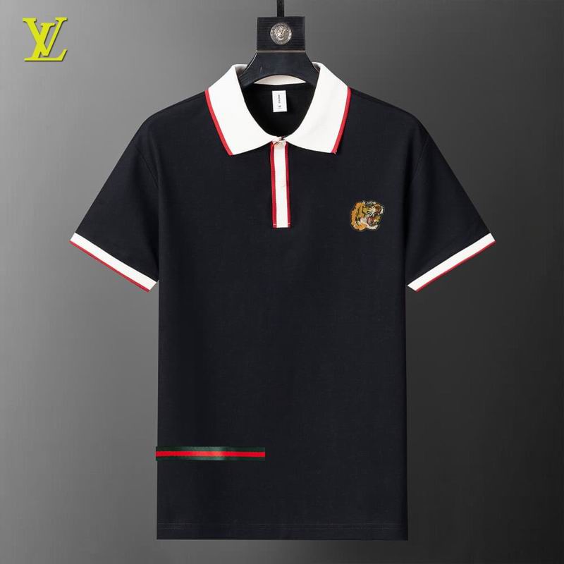 Wholesale High-quality Cheap LV Short Sleeve Lapel Replica Designer T Shirts for sale
