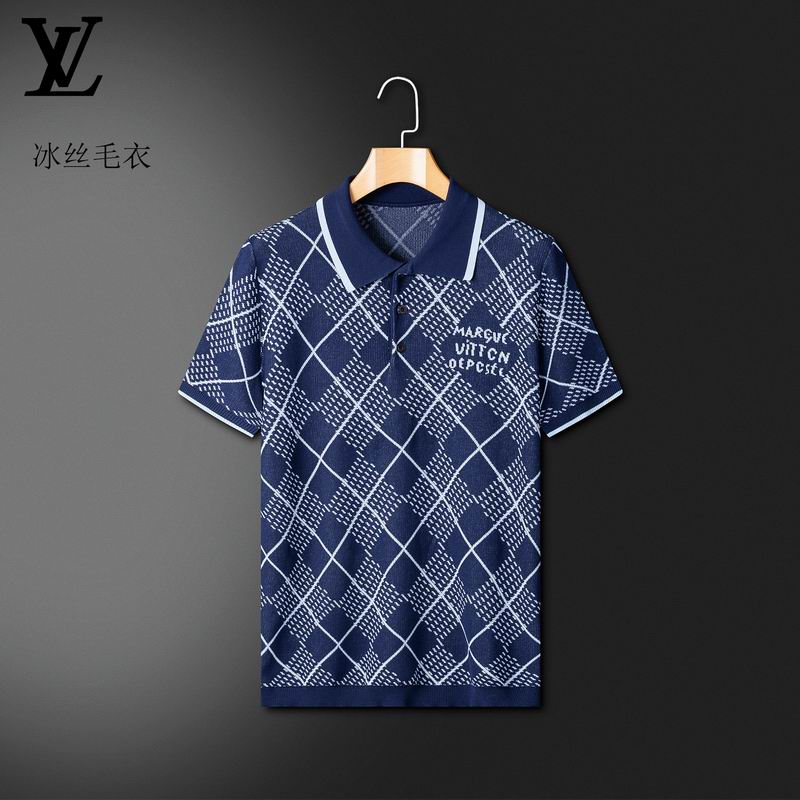 Wholesale High-quality Cheap LV Short Sleeve Lapel Replica Designer T Shirts for sale