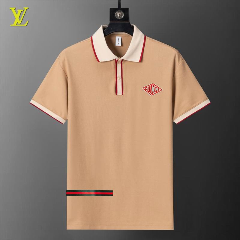 Wholesale High-quality Cheap LV Short Sleeve Lapel Replica Designer T Shirts for sale