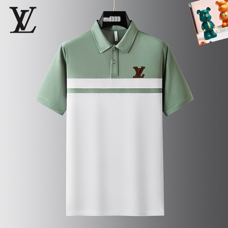 Wholesale High-quality Cheap LV Short Sleeve Lapel Replica Designer T Shirts for sale