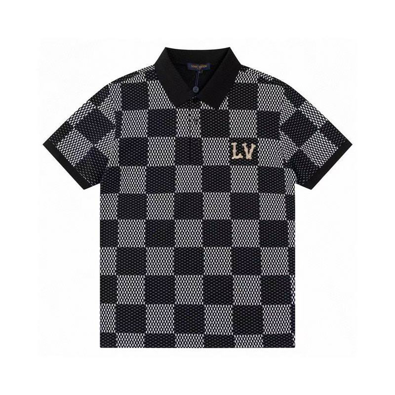 Wholesale High-quality Cheap LV Short Sleeve Lapel Replica Designer T Shirts for sale