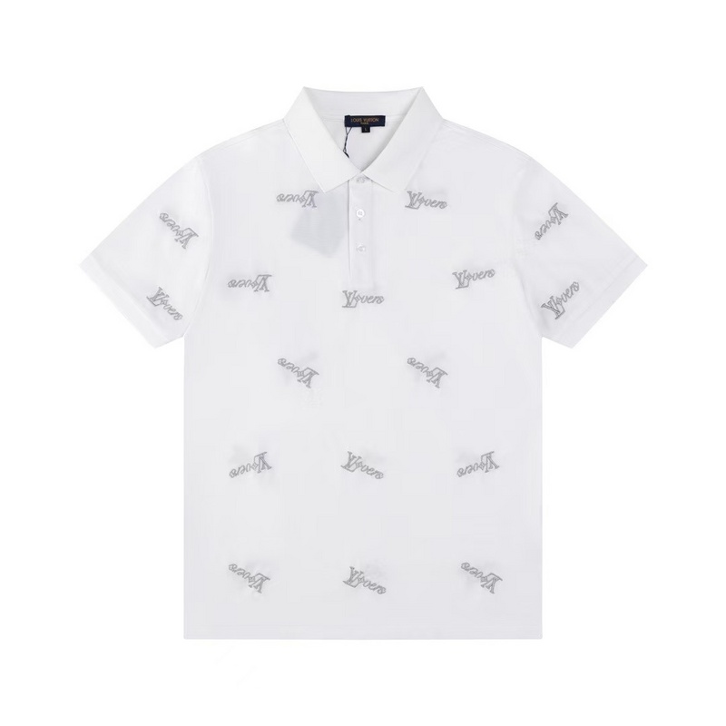 Wholesale High-quality Cheap LV Short Sleeve Lapel polo Replica Designer T Shirts for sale