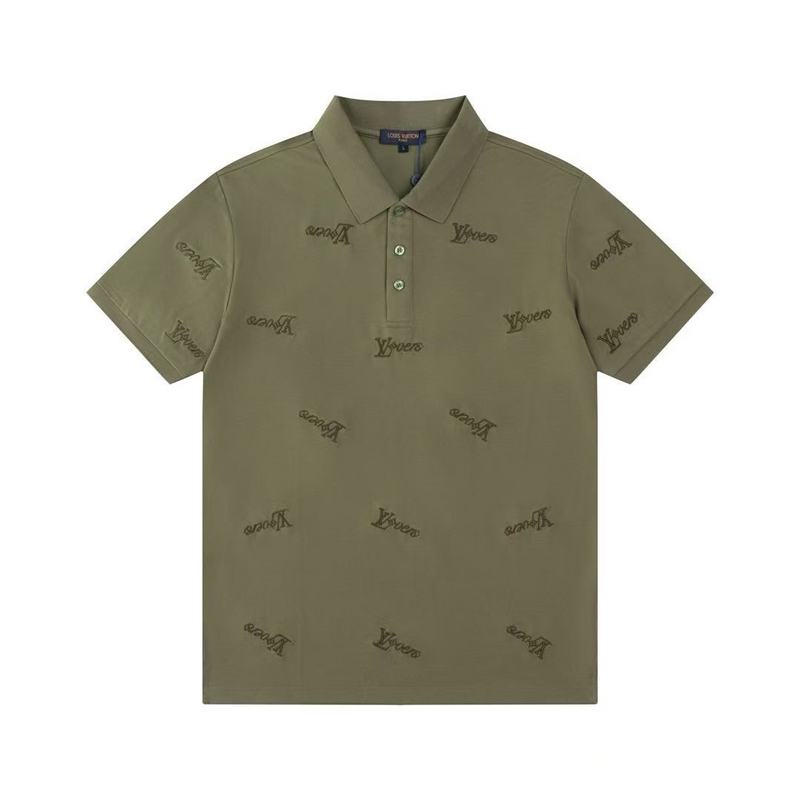 Wholesale High-quality Cheap LV Short Sleeve Lapel polo Replica Designer T Shirts for sale