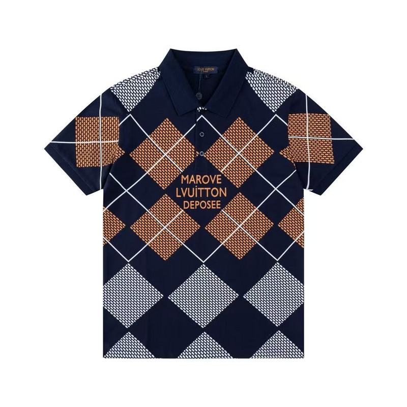 Wholesale High-quality Cheap LV Short Sleeve Lapel polo Replica Designer T Shirts for sale