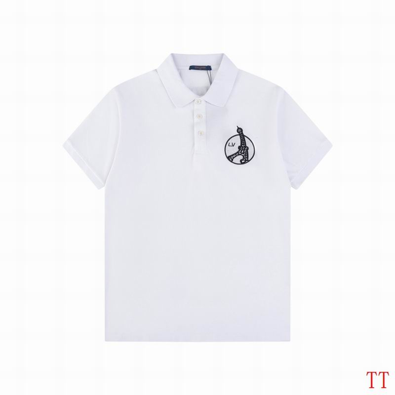 Wholesale High-quality Cheap LV Short Sleeve Lapel Replica Designer T Shirts for sale