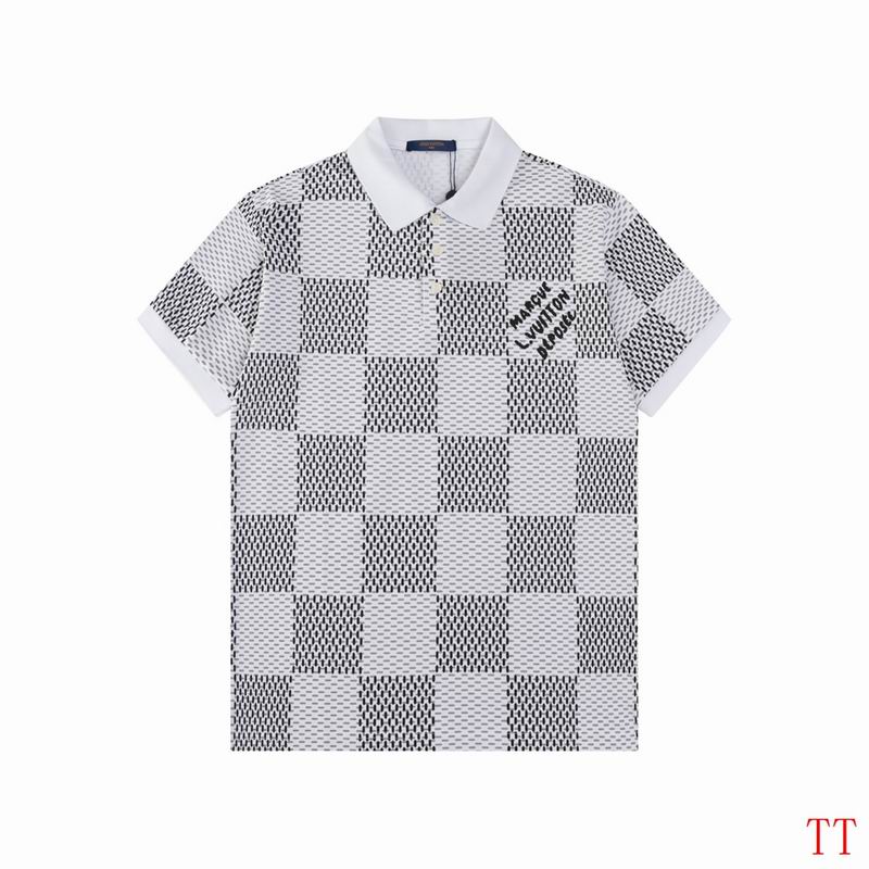 Wholesale High-quality Cheap LV Short Sleeve Lapel Replica Designer T Shirts for sale