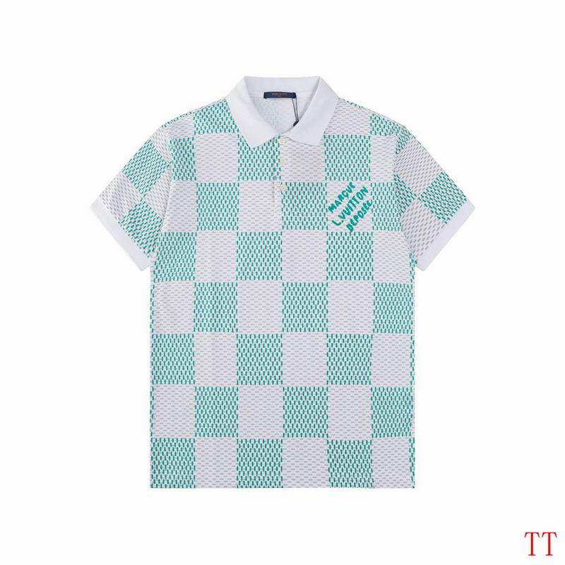 Wholesale High-quality Cheap LV Short Sleeve Lapel Replica Designer T Shirts for sale