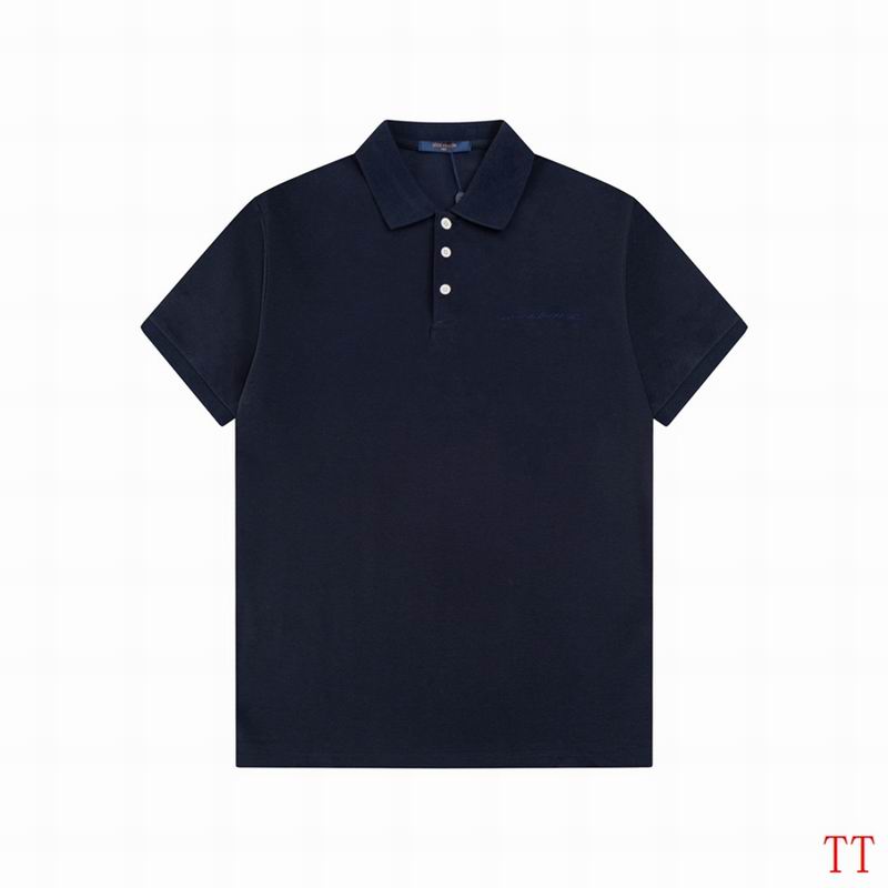 Wholesale High-quality Cheap LV Short Sleeve Lapel polo Replica Designer T Shirts for sale