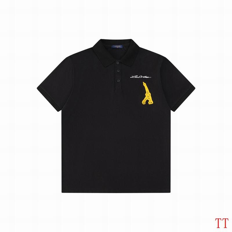Wholesale High-quality Cheap LV Short Sleeve Lapel Replica Designer T Shirts for sale