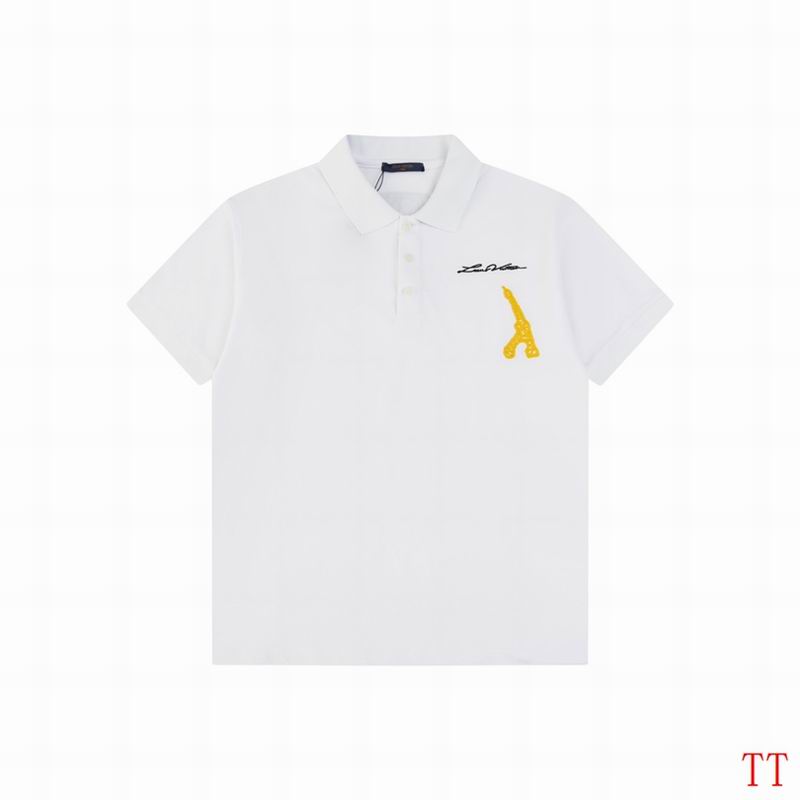 Wholesale High-quality Cheap LV Short Sleeve Lapel Replica Designer T Shirts for sale