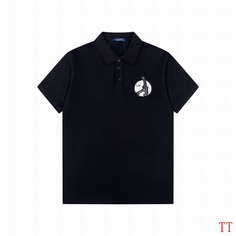 Wholesale High-quality Cheap LV Short Sleeve Lapel Replica Designer T Shirts for sale