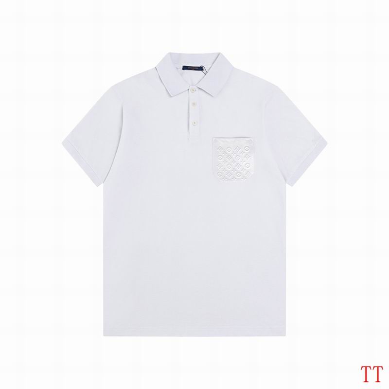 Wholesale High-quality Cheap LV Short Sleeve Lapel Replica Designer T Shirts for sale