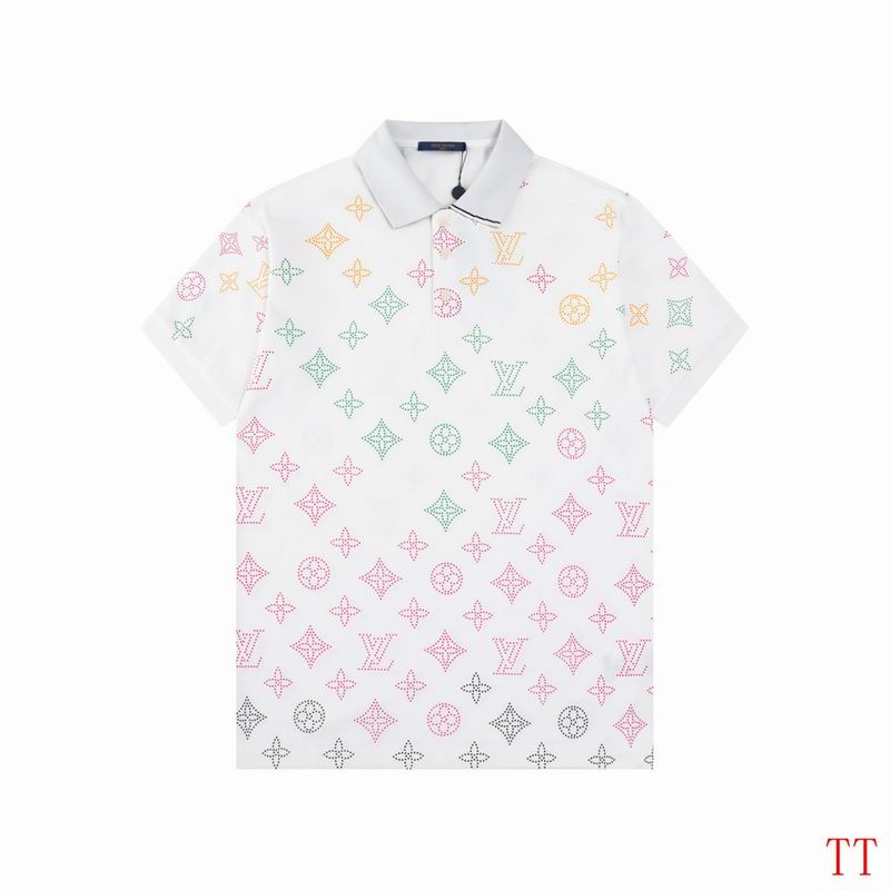 Wholesale High-quality Cheap LV Short Sleeve Lapel Replica Designer T Shirts for sale