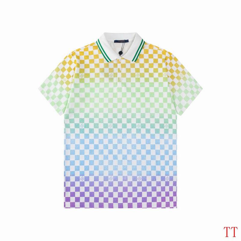 Wholesale High-quality Cheap LV Short Sleeve Lapel Replica Designer T Shirts for sale